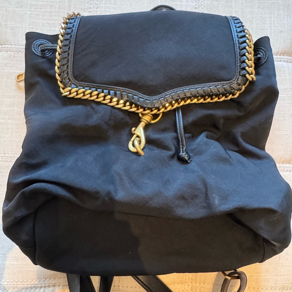 Rebecca Minkoff Chaintrimmed Woven Backpack